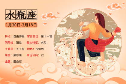 2022壬寅年农历十二月二十九日出生宝宝是水瓶座吗?