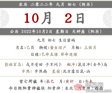 2022年农历九月初七财神十二时辰都在什么方位？