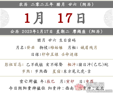 2022年农历十二月廿六时辰吉凶怎么样?时辰宜忌查询