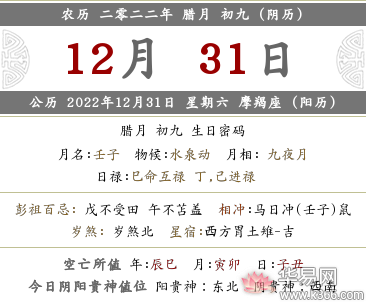 2022壬寅年农历十二月初九适合新店开张开业吗？